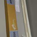 DEZ FURNISHINGS Cordless 1" Light Filtering Pleated Shade, Fabric, 26" W x 48" H, Ecru