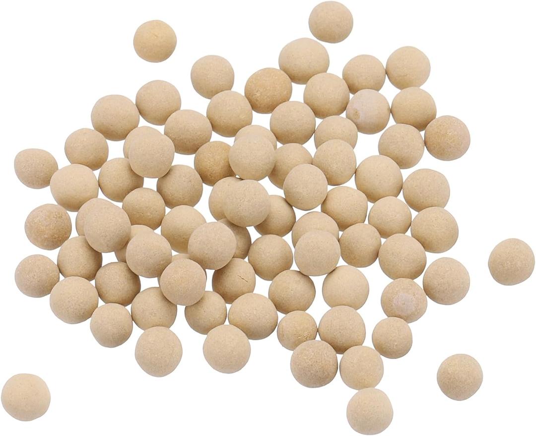 MECCANIXITY Clay Pebbles 3-5mm 0.22 Lbs Yellow Gardening Potted Balls for Hydroponic Growing, Vases Supplies, Bonsai Decor