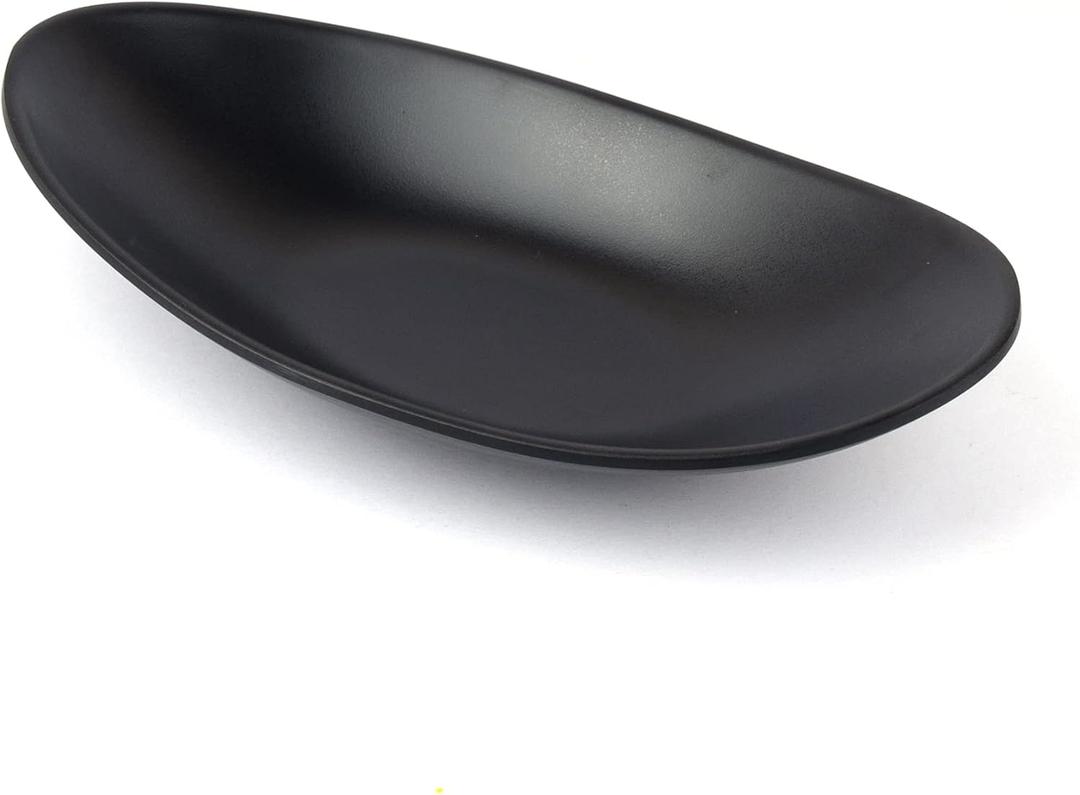 Framendino, A5 Melamine Jewelry Dish Trinket Tray Black Accessory Organizer Bowl