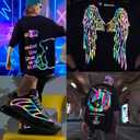 Reflective Heat Transfer Vinyl HTV Vinyl 12in x 6ft Reflective Rainbow Iron On Vinyl for T-Shirt Holographic Chameleon HTV for All Cutting Machines Easy to Cut & Weed