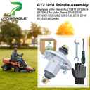 Pre-Greased GY21098 Spindle Assembly Replaces John Deere GY21098, AUC15811, GY20454, GY20962 for John Deere D100-D140 Decks (1 Piece, Socket, Aluminum, 3/8"-16, Carbon Steel)