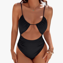 Blooming Jelly Womens One Piece Swimsuit Tummy Control Bathing Suit Sexy Flattering Cheeky High Cut Out Cute Ladies Swimwear,M