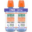 TheraBreath Overnight Mouthwash, Fights Bad Breath for 12 Hours, Chamomile Mint Flavor, Dentist Formulated, Fluoride Rinse, Alcohol Free, 16 fl oz (Pack of 2)