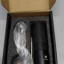 Manual Coffee Bean Grinder, Popsweeter C38 hand coffee grinder with Stainless Steel Conical Grinding Burr for Espresso, Pour Over, French Press, Moka, Americano, for Office Home Traveling Camping (Black)