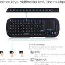 iPazzPort 2.4G Mini Wireless Keyboard with Touchpad Mouse Combo, Lightweight Portable Keyboard Controller, Compatible with Android TV Box/PC/Tablets/PS4/Raspberry Pi 3/HTPC KP-810-19S