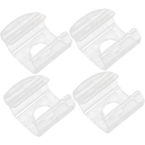 4pcs Venetian Blind Clip Draw Rod for Cordless Blinds Lifting Clamp Blind Grip Blind Cord Winders Cordless Window Shades Blind Clips for Valance Sheer Curtain Plastic Mini Fixture, 5.7X3.8CM