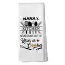 shiviody Nana Gifts Kitchen Towels - Grandmother Mothers Dish Towels, Grandma Birthday Gifts from Grandkids Decorative Absorbent Dishcloths Hand Towel for Kitchen Decor 16x24 Inches