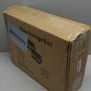 Shoe Organizer for Closet, 2 Pack Shoe Storage Containers with Adjustable Dividers, Space Saving Shoe Box Storage Organizers Bins with Clear Lid & 4 Handles, Fits 24-48 Pairs, Beige & Grey