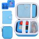 3PCS Card holder Kit for Yoto Cards, Hard Travel Card Case Compatible with Yoto Mini Player,Mini Jacket for Yoto,Card Binder Hold up to Yoto 24 Cards(Blue)
