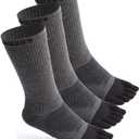 VWELL Toe Socks Cotton Athletic Running Five Finger Socks 3 Pairs,Size 7-11