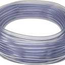 Food Grade Crystal Clear Vinyl Tubing, 1/2-Inch ID x 5/8-Inch OD, (50 Ft)