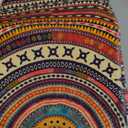 Half Round Door Mat,Semi Circle Bathroom Floor Rug,Mandala Boho Bohemian Non-Slip Welcome Entrance Way Absorbent Bath Mat,Microfiber Tufted Indoor Rug for Kitchen Living Room (Multicolor)