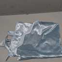 Gray Blue Christmas Tree Skirt 48 Inches Neutral Velvet Christmas Tree Skirts Modern Scalloped Edge Xmas Decorations Minimalist Mat for Home Indoor Outdoor Holiday Party Decor