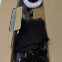 TUYU Electric Spin Scrubber, Full-Body IPX7 Waterproof Bathroom Scrubber with Power LCD Display, Adjustable Extension Handle, Cordless Shower Cleaner Brush for Bathtub Kitchen Wall Cleaning (Black)