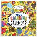 Tiny Expressions - Kids Coloring Calendar 2025-12 Month Color Your Own Wall Calendar for Children, Boys & Girls with Fun Planning Boxes for Daily, Weekly, and Monthly Tasks