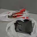 Pooper Scooper, Long Handle Dog Pooper Scooper, Heavy Duty Stainless Steel Rake with Tray & Spade Set for Pet Waste Removal, for Grass, Dirt or Gravel (Red)