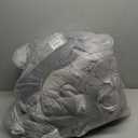 Litanika Comforters Medium Gray King Size, 3 Pieces Lightweight Solid Bedding Set & Collections, All Season Fluffy Bed Set (104x90In Comforter & 2 Pillowcases) (Medium Grey)