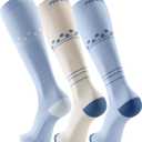 FITRELL 3 Pairs Compression Socks for Women and Men 20-30mmHg-Circulation Support Socks
