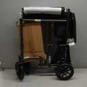 Drive Medical Lightweight Folding Transport Wheelchair - Reliable Mobility Support - Durable Steel Frame - Swing-Away Footrests - Compact Travel Design - Silver (1 Count (Pack of 1))