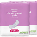 Amazon Basics Incontinence Pads for Women Long, Bladder Control, Postpartum, Maximum Absorbency, Unscented, 78 Count (2 Packs of 39)