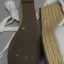 Womens Espadrilles Wedges Sandals Heels Open Toe Tie Lace Up Platform Ankle Strap Summer Dress Shoes (11, White)