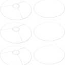 PATIKIL 10 Inch E26 E27 Lamp Shade Ring Frame with European Fitter, 3 Pack Lampshade Holder Wire Frame DIY Drum Ring for Table Floor Lamp White