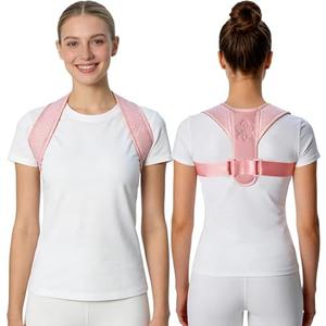 HVRCRK Posture Corrector for Women And Men - Thin & Invisible Back Brace for Posture - Adjustable Back Support Brace - Relieve Upper Back Discomfort & Regain Confidence, S(28-35inch) 1PCS