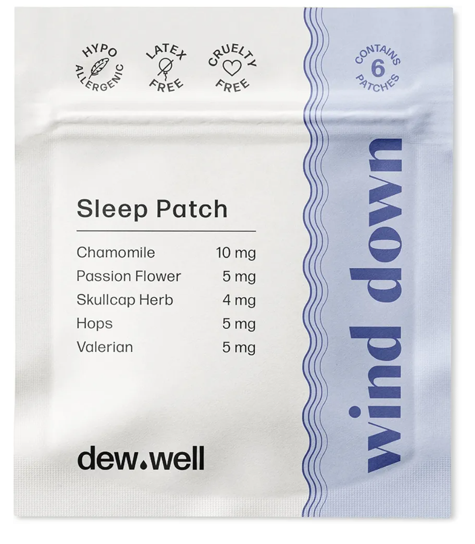 6-Pack Wind Down Sleep Patches with Chamomile to Support Restful Sleep – No Melatonin & No Latex – Wearable, Easy to Use for Adults - Sleepy Stickers