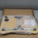 Lap Desk with Storage Drawer, Holders for Cup and Tablet, Laptop Bed Tray Table with Foldable Legs, Laptop Bed Stand, Portable Standing Table for Sofa Couch Floor (23", Walnut)