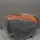 Amdrebio Burnt Orange Round Circle Rug 4Ft for Bedroom Living Room Decor Aesthetic, Fluffy Furry Fuzzy Shaggy Area Rugs for Kids Room, Small Plush Shag Dark Orange Carpet for Nursery Dorm Classroom