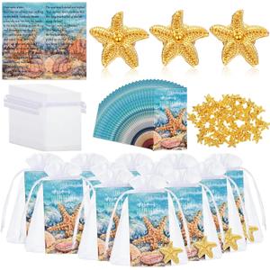 Unittype 50 Pack Starfish Story Gifts Starfish Lapel Pin on Appreciation Cards Employee Appreciation Thank You Gifts You Make a Difference Gift for Social Worker Teachers Coworker Volunteer(Gold)