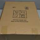 MUYE 11x14 Floating Frames Set of 2,Double Glass Picture Frame Display Any Size Photo up to 11x14,Wall Mount or Tabletop Standing,Black