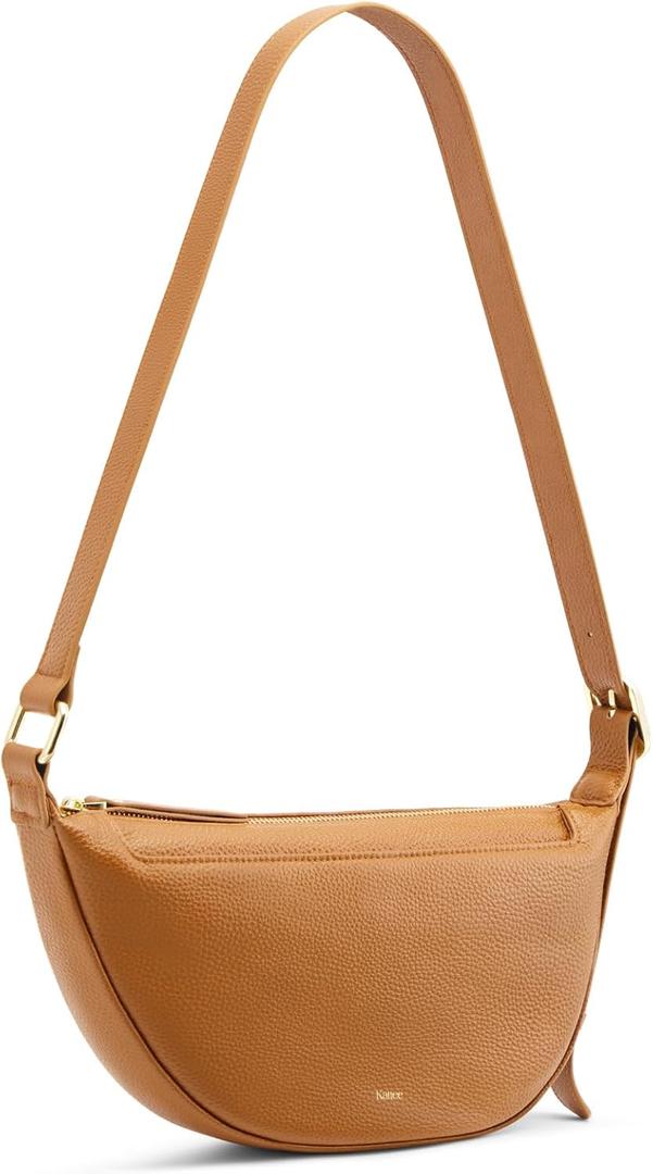 Kattee Leather Crossbody Purses for Women, Small Sling Bag, Women's Shoulder Handbags with Adjustable Strap
