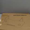 Foldable Lap Desk, Laptop Bed Desk, Portable Lap Table, Laptop Bed Table with Cup Holder & Tablet Slot & Lifting Handle for Working Writing Drawing & Eating - Rustic Brown