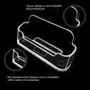 vrupin Business Card Holder for Desk - 8 Pack Acrylic Business Card Holder , Fits 30-50 Business Cards Display Business Card Stand Desktop Business Card Holders for Exhibition