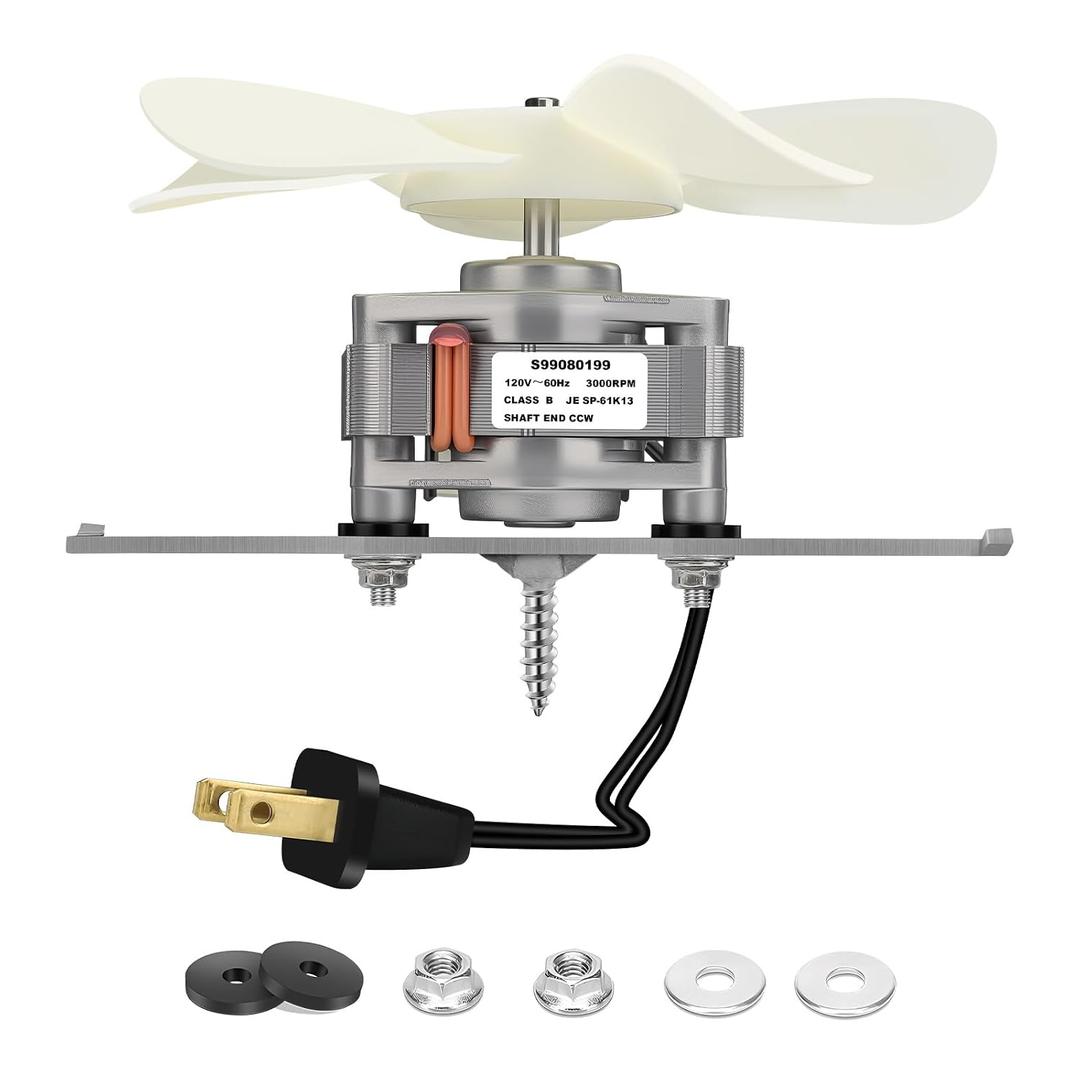 S99080199 Bathroom Exhaust Motor 80 CFM, 4.0 Sones Powerful Vent Fan Motor, Attic Fan Motor Replacement for 512, 512M, 673, 673-C, 8870, Bathroom Fan Motor Replacement 99080199