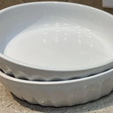 Mason Craft & More 9x2.5 Plates in White 2 Pack