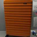 Amazon Basics 30" Hardside Large Checked Luggage, Expandable For Up to 15% More Space, Hardshell Suitcase With Wheels, Scratch-Resistant Surface, Four Multi-directional Wheels, Orange