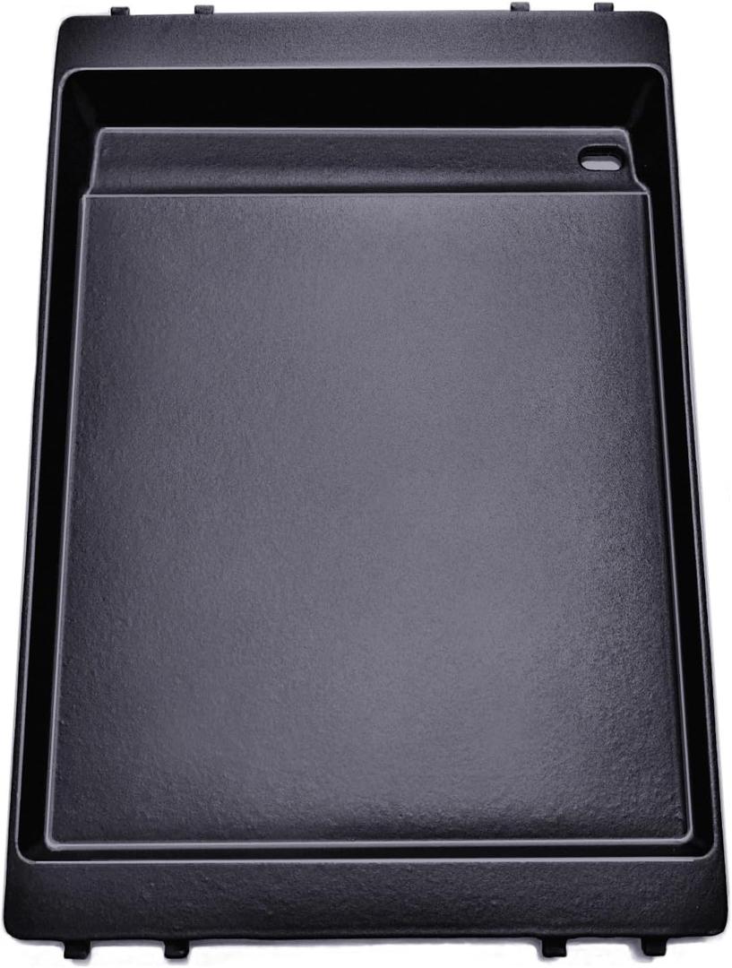7566 Cast Iron Griddle Replacement part for Weber Genesis Grill Griddle Insert, Compatible with Weber Genesis 300 Series