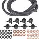 WFLNHB Fuel Injector Installation Return Line Kit Replacement for Ford Non-Powerstroke 1983-1988 - Fuel Injector Repair Kit 6.9L - 7.3L