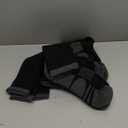 Monxiery Mens 100% Cotton Cushioned Crew Socks, Moisture Wicking Breathable Athletic Performance Boot Work Socks (Medium-Large, 5 Pairs Black)