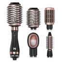 Natrial Hair Dryer Brush Blow Dryer Brush in One Hot Air Paddle Brush for Drying and Straightening, Volumizer Multi-Styler Smooth Curls for All Hair Types, Frizz-Free Blowout Brush for Salon Quality