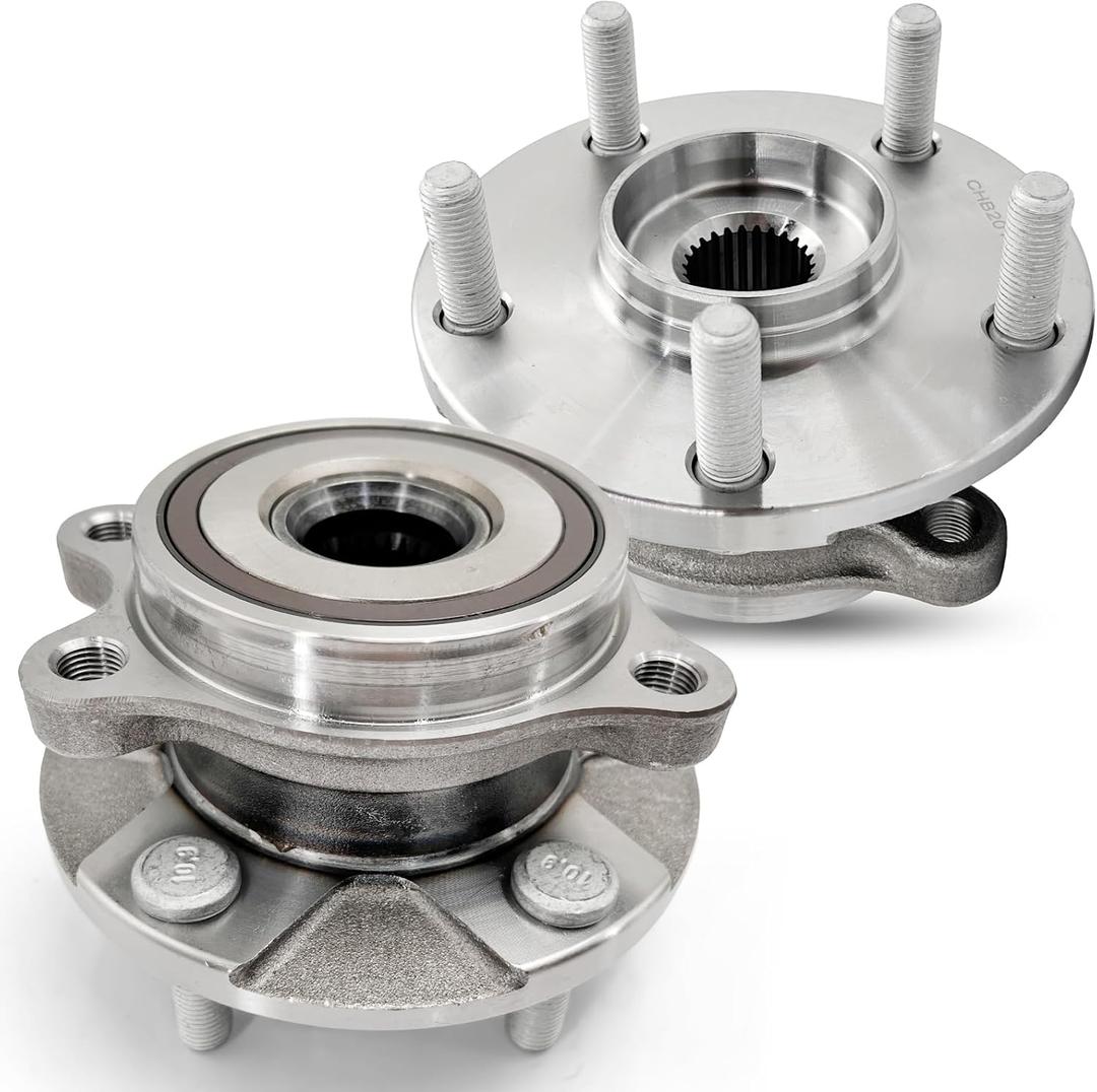 Pair 513257 Front Wheel Bearing Hub Assembly Compatible with Toyota RAV4 2006-2012 Prius V 12-17 Corolla IM 2017 2018, for Lexus HS250H 2010-2012, for Scion TC XB 2008-2015, 5 Lugs w/Encoder ABS (OE Size)