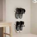 Wall Mounted Shoe Rack, Rv Shoes Storage, Hanging Shoe Storage Organizer Racks for RV, Entryway and Door, Apartment, Shoe Rack Organizer, Wall Shoe Rack for Space Saving,11",Brown