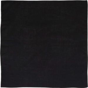 Large 100% Cotton Solid Color Blank Bandanas (22 x 22) - For Custom Printing (1 Piece (1pcs), Black)