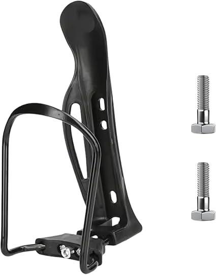 Inscool Bike Water Bottle Cage, Universal Beverage Holder Bike Accessory with Screw Tool, Durable Ultra Lightweight Plastic for Bikes, Bike, Road/Mountain Bike 2, 2PCS
