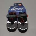 Kurgo Blaze Dog Boots - Protects Paws in All Seasons - Breathable Fabric - Water Resistant Dog Shoes - Dual Ankle Closure - Reflective Dog Boots - Includes 2 Shoes - Chili Red/Black - M