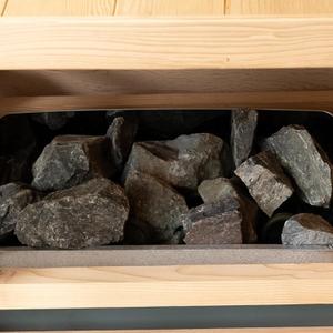 Smartmak Replacement Sauna Rocks, 33 LB Box of Sauna Heater Volcanic Stones for Indoor Outdoor Traditional Steam Saunas