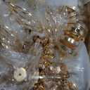 23.2 inch Tall Elegant and Chic 5 Arm Pendant Crystal Candlestick Holder Table Decoration tealight Candle Holder, Candelabra for Gorgeous Wedding/Parties Table Centerpiece (2, Gold)