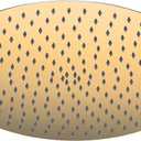 Gold Rain Shower Head, 16 Inch High Pressure Shower Head, 304 Stainless Steel Ceiling Mount Extra Large Waterfall Top Showerhead, Brushed Brass Gold